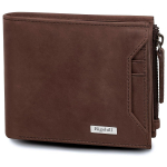 RIGOHILL Kuuba pruun nahast rahakott meestele | RFID-d blokeeriv meeste rahakott | Rahakotid Meeste Nahast