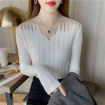 Moodsad, poolk&otilde;rge kraega, seksikas teemantkampsun, v&otilde;rkkangast kootud topid, s&uuml;gis- ja talvised naiste pikkade varrukatega, &otilde;huke s&auml;rk 29042 One Size aprikoosi