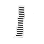 my good car Car Pedals for Volkswagen VW Touran LHD 2008 - 2016 Auto Gas Brake Rest Pedal Protection Cover Car-Styling 1 pcs Gas Pedal white