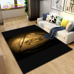 Anubis Egiptuse surmam&uuml;toloogia Horuse piirkonna vaip suur, vaipvaip elutoa diivani uksemattide kaunistamiseks, libisemiskindel p&otilde;randamatt 40cm x 60cm