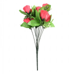 Suurep&auml;rased 10 peaga siidist v&otilde;ltslilled kodu- ja peokaunistuseks roosa punane v&auml;rv