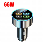 4-pordiline USB-autolaadija t&uuml;&uuml;p C Pd 150w kiirlaadimisadapter Huawei Oppo Oneplus Iphone 14 Pro Max 13 12 11 Mini Xs Xiaomi jaoks 66W Car Charger