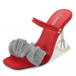 Naiste tikk-jalatsid Crystal Rhinestone Seksikad moodsad sandaalid 9 cm kontsaga WZ 35 must