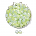 Vaigu imitatsioon kassisilm Kahev&auml;rvilised &uuml;mmargused helmed ripatsv&otilde;rud ehete leidmiseks DIY kaelakee k&auml;ev&otilde;ru tarvikud 10mm 10pcs hall/kohv