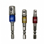 Varustage 3 tk v&auml;rvilise teraskuuli &uuml;hendusvarda varruka &uuml;hendusvarda &uuml;hendusvarda teraskuuliga 1/2 1/4 3/8 45#steel mitmev&auml;rviline