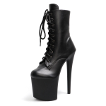 Seksikad Naiste Postitants K&otilde;rged Kontsad Veekindel Platvorm &Ouml;&ouml;klubi Modell Catwalk L&uuml;hikesed Saapad Klubi Kingad 20CM Kontsad 46 black