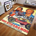 Loominguline klassikaline m&auml;ng Bud Spencer ja Terence Hilli piirkonna vaibad elutoa magamistoaga kodu dekoratiivne libisemiskindel p&otilde;randamatt 40cm x 60cm