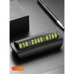 Auto ajutine parkimiskaart Helendav telefoninumbri kaardiplaat Telefoninumber Parkimispeatus Autode tarvikud Autode kujundamine matt must v&auml;rv