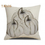 S&uuml;giskaunistusega padjakate Pehme kulumiskindel, pleekimatu ruudukujuline Thanksgiving Pumpkin Farmhouse padjap&uuml;&uuml;r padjakate