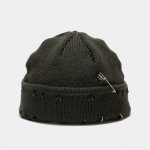 Uus talvine Harajuku Y2k Beanies kootud m&uuml;ts naistele mood soe paks gorro meeste hip-hop Pin Hole koljum&uuml;ts l&uuml;hike m&uuml;ts unisex p&otilde;him&uuml;tsi 54-59cm kohv