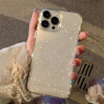 Luksuslik Bling Glitter Clear telefoni&uuml;mbris iPhone'ile 15 14 13 12 11 Pro Max X XR XS 7 8 Plus SE 2 p&otilde;rutuskindel l&auml;bipaistev pehme kate iPhone 15 Pro Max puhas