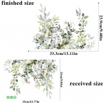 Vannitoa WC kaane kaunistus Seinakleebis Taimelehed Kleebis Isekleepuv veekindel vin&uuml;&uuml;lkleebised Eemaldatav tapeet 25x35cm mitmev&auml;rviline