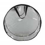 1/2 tk Garlandi hoiukott &uuml;mmargune PVC l&auml;bipaistev tolmukindel disain, h&otilde;lpsasti kaasaskantav k&auml;epidemega j&otilde;ulup&auml;rja hoiukott 24Inch 1pc must