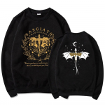 Basgiath War College'i dressipluus Fourth Wing kahepoolne kampsun Naiste graafilised kapuutsid Bookish dressipluus Vintage Pullovers Top S must