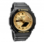 Casio G-Shock analoog digitaalne musta ja kullav&auml;rvi vaigu rihm kvarts GA-2100GB-1A 200M meeste k&auml;ekell kuld