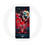 Samsung Galaxy A21S Case Vormel 1 Sebastian Vettel F1 piloot punane