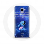&Uuml;mbris Samsung Galaxy A8 2018 Stitch Ohana Quote jaoks