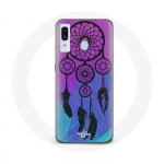 &Uuml;mbris Samsung Galaxy A30 Dream Catcherile, must sinine ja lilla taust