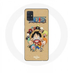 Coque pour Samsung Galaxy A71 One piece Manga Equipage du Chapeau de Paille