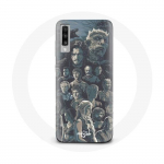 &Uuml;mbris Samsung Galaxy A50 jaoks Game of Thrones, 8. hooaeg Game of Thrones Plakati tegelased hall taust