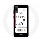 Coque pour Samsung Galaxy A02 Billet d'avion Seoul Cor&eacute;e du Sud