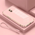 Samsung J4 Plus &uuml;mbrisele Galaxy J6 Plus J5 Prime J7 Prime J7 J7 Pro j5 J2 Prime silikoonist telefoni&uuml;mbrisele, objektiivi t&auml;ielik kaitsekate For Galaxy J4 Plus&Case & Strap heleroosa v&auml;rv