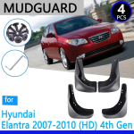 Mudguards fit for Hyundai Elantra HD 2007 2008 2009 2010 Car Accessories Mudflap Fender Auto Replacement Parts gray
