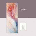 Looduslikust kummist tr&uuml;kitud sametpinnaga joogamatt &otilde;huke libisemisvastane kaasaskantav higi neelav kokkupandav p&otilde;randar&auml;tik Fitnessi pestav p&otilde;randamatt 183cmX68cmX1.5mm