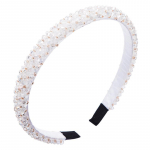 Naiste Fine Edge Crystal Hair Band Super Flash Head Band Peopressi peakatted OneSize valge