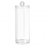 Kosmeetikatoodete puuvillane hoiukast puuvillast tampooni konteiner, l&auml;bipaistev kaanega tolmukindel, paksendatud, suure mahutavusega, kerge ja ruumis&auml;&auml;stlik C