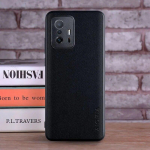 &Uuml;mbris Xiaomi 11T Pro 5G coque jaoks Luksuslik tekstiil Nahk nahk pehme TPU k&otilde;va telefoni kaas Xiaomi mi 11t pro &uuml;mbrisele funda for Xiaomi 11T must