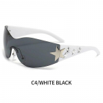 Mood Y2k Spordit&auml;hed Punk &Uuml;heosalised p&auml;ikeseprillid Luksuslikud p&auml;ikeseprillid Star Prillid Uv400 Naiste disainprillid