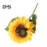 Kunstlik p&auml;evalilleoks varrega korduvkasutatav kodune pulmapidu Kunstlillede lilleseade siseruumides v&auml;liaia kaunistamiseks fotorekvisiidid kollane