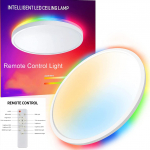 Led laelamp v&auml;rviline &uuml;mmargune RGB taustvalgus, kolmev&auml;rviline dimmer astmeteta h&auml;mardus uus laelamp 1Pcs