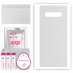 apgo Protective Skin Sticker for the back compatible with Black Shark 4S Pro, Wrap Film, Foil, Vinyl - Pattern Transparent Carbon