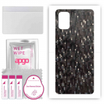 apgo Protective Skin Sticker for the back compatible with Samsung Galaxy M31s, Wrap Film, Foil, Vinyl - Pattern Carbon Black Pixel