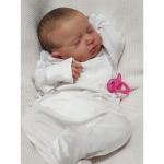 48 cm Reborn Doll Loulou Elutruu K&auml;sijuurtega Juuksed Reborn Baby Dolls 3D Nahk N&auml;htavad Veenid Silikoon Vin&uuml;&uuml;l DIY M&auml;nguasjad Kingitus 48cm Full Silicone Doll