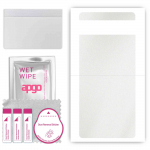 apgo Protective Skin Sticker for the back compatible with Google Pixel 6a, Wrap Film, Foil, Vinyl - Pattern Matte Transparent