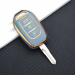 3 nupuga TPU kaugjuhtimispuldiga autov&otilde;tme kaane&uuml;mbris Renault Kwid Trafic s&uuml;mboli jaoks Dacia Sandero Logan Duster 2016 2017 2018 tarvikud Key Case valge