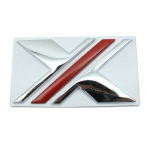 Auto 3D Metall X XPOWER Logo Pagasiruumi Kere M&auml;rk Embleem Kleebised M-G 3 7 5 6 EZS TF ZR ZS HS GS GT Hector RX5 RX8 jaoks X h&otilde;be/punane