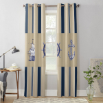 Triibuline Laevarool Ankur Kardinad Magamistoa Elutoa Akna Kardinakatted Rulood K&ouml;&ouml;gi Kodu Kaunistus Kardinad 135W x 60H(cm) x1