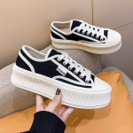 L&otilde;uendist kingad naistele S&uuml;gis Uued kummist pehme p&otilde;hjaga biskviit valged kingad, v&auml;rviga sobivad vabaaja naiste spordilauajalatsid 35