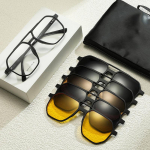 5 tk Prilliklamber TR90 L&uuml;hin&auml;gelikkus Magnetiline Iminapp Polariseeritud P&auml;ikeseprillid S&otilde;itmine &Ouml;&ouml;n&auml;gemisprillid Prillitarvik Kingitused 1pcs