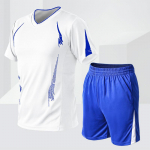 Fashion men's sports suit morning running fashion sports clothes clothes suit casual men's short-sleeved five shorts fitness two-piece set M valge