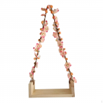 K&auml;sitsi valmistatud puidust beebikiigekomplekt vasts&uuml;ndinute fotosessioonide jaoks Coffee