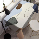 Nordic Style Lihtne veekindel laudlina ristk&uuml;likukujuline lauakate S&ouml;&ouml;gilaua diivanilaua matt k&ouml;&ouml;ki elutuppa Nappe Tapete 140-180cm