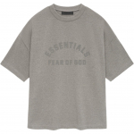 Fear of God Essentials Raske L&uuml;hikeste Varrukatega T-s&auml;rk Helehall Meeste Topid 125SU242001F M