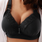 Moodsad hingavad suure suurusega rinnahoidjad Reguleeritav pitsist rinnahoidja naiste aluspesu ilma terasr&otilde;ngata mugav &otilde;mblusteta tikitud rinnahoidja 36/80C heleroosa v&auml;rv