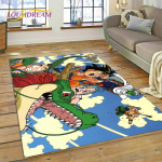 Anime 3D D-Dragon-Ball Jaapani multifilmi vaibavaip elutoa magamistoa sisekujunduseks, libisemiskindel p&otilde;randamatt diivani uksemati jaoks 120cm x 160cm