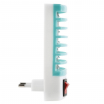 1 tk Mini &ouml;&ouml;valgusti s&auml;&auml;set&otilde;rjevalgus LED kiirgust t&otilde;rjuv elektrooniline l&otilde;ks EU Plug sinine